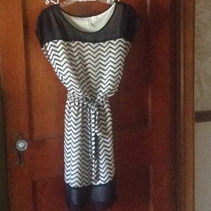 Sheer chevron summer dress